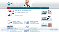 Desktop Screenshot of med.de