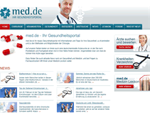 Tablet Screenshot of med.de